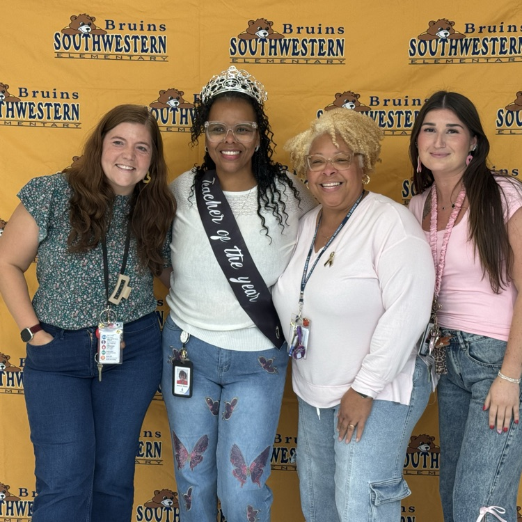 the teacher of the year and her coworkers and friends and family