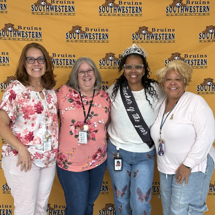 the teacher of the year and her coworkers and friends and family