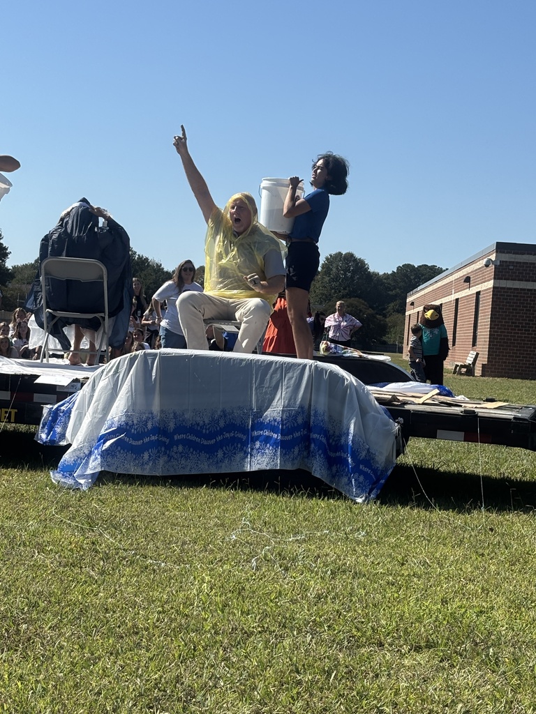 Boosterthon we met our goal and the reward was to slime the principal and assistant principal