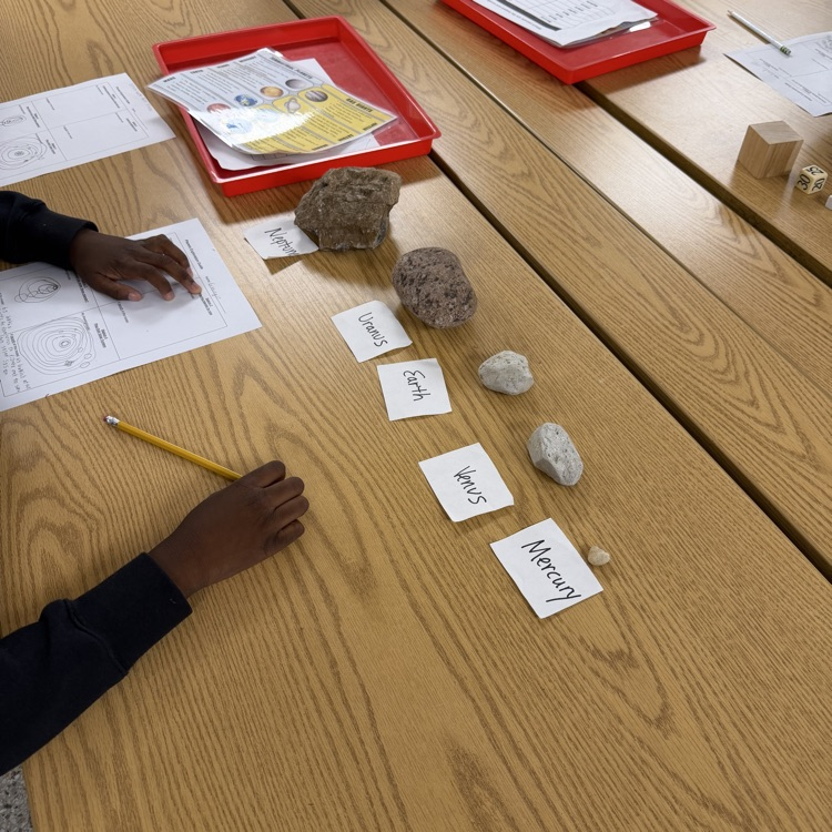placing planets in order