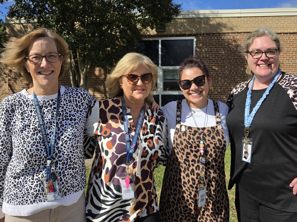 Teachers in animal prints