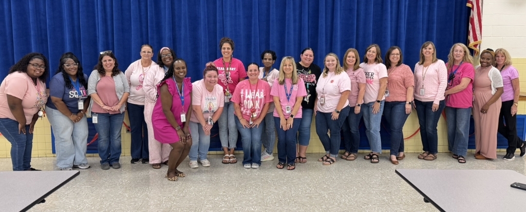 RBW staff wearing pink for breast cancer awareness month.