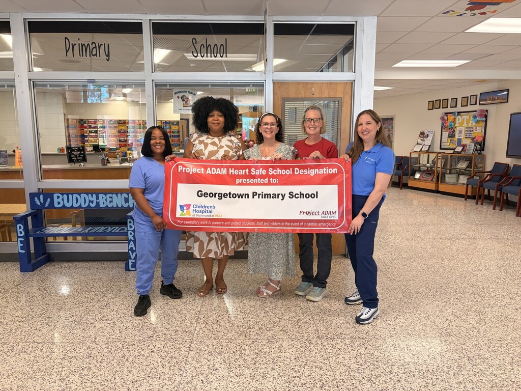 Staff celebrates Heart Safe Achievement