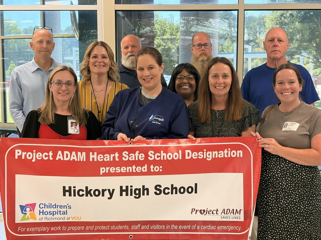 Staff celebrates Heart Safe Achievement