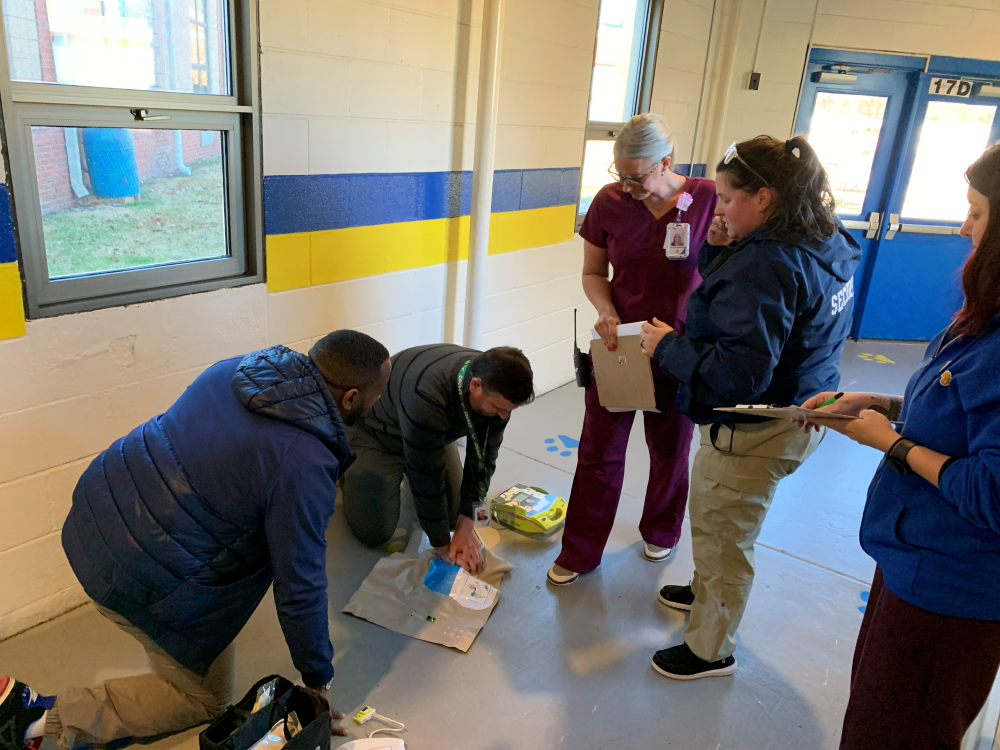 staff practices cpr