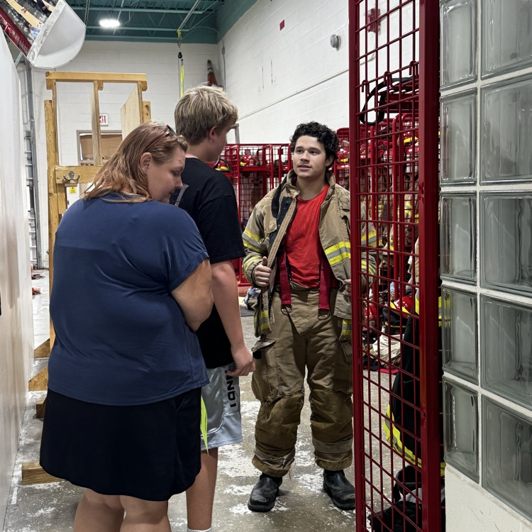firefighting class at the experience ccc open house. 