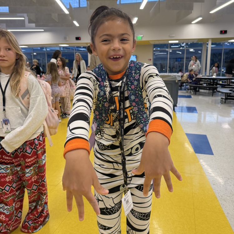 pajamas day! friends smiling in jammies!