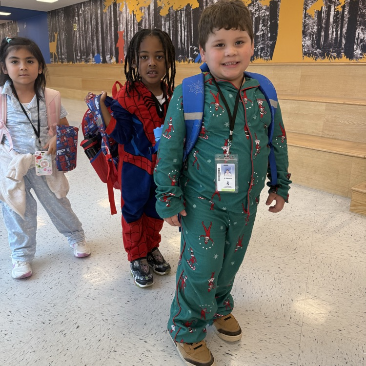 pajamas day! friends smiling in jammies!