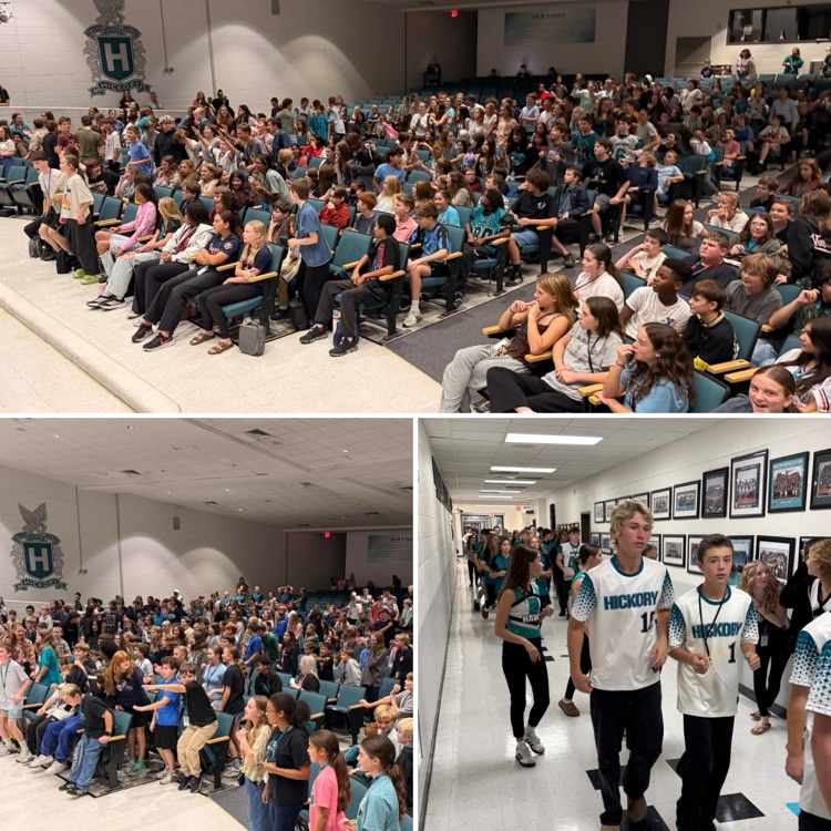 three images from our pep rally today