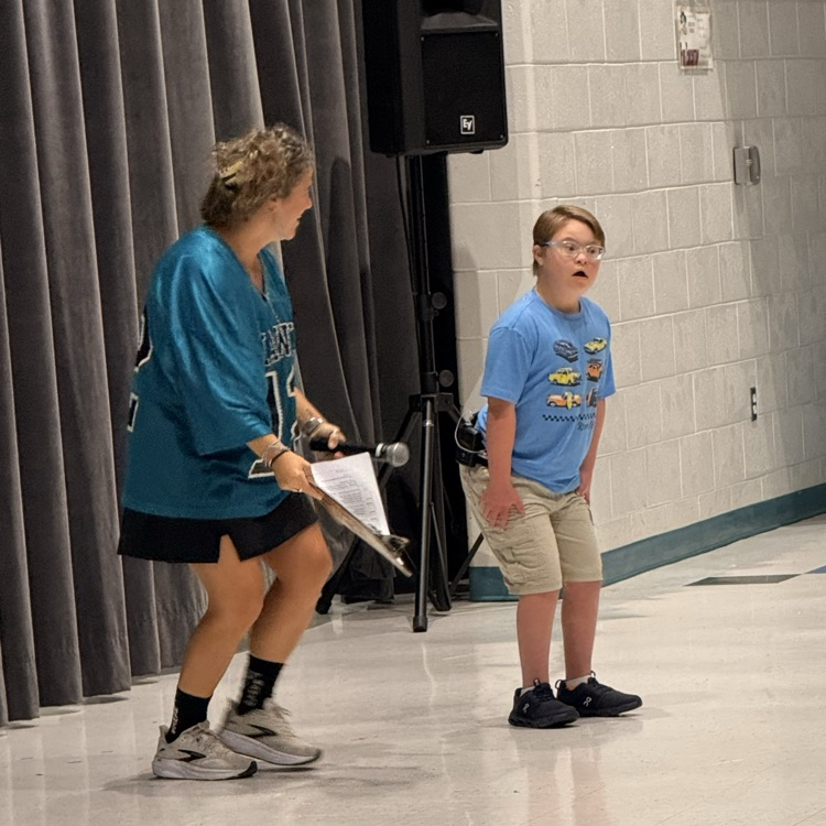 one of our students continuing the dance party on stage