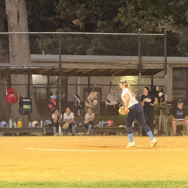 middle school girls playing softball 