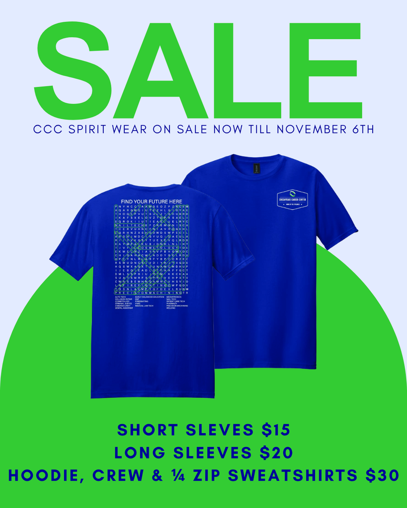 CCC Spirit Wear on sale now till November 6th