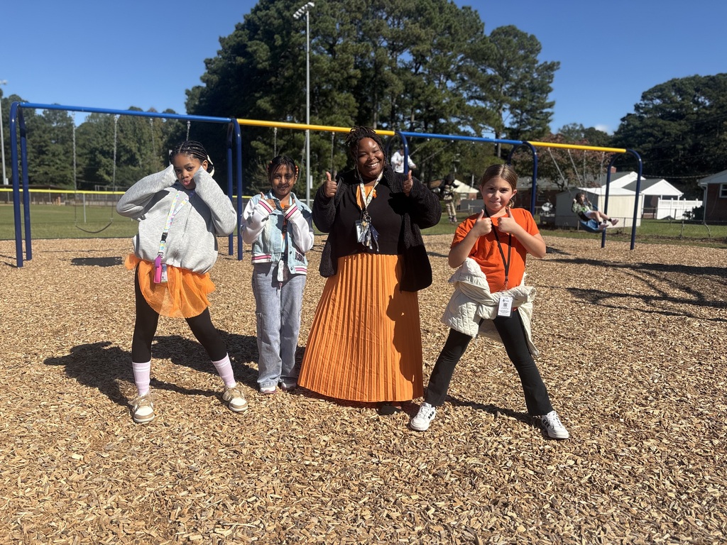 Kids wearing orange