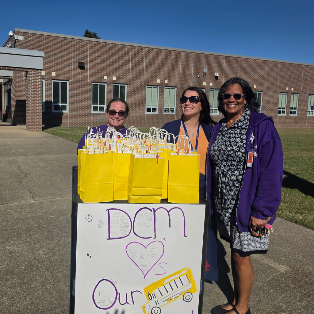 our Principal and PTSA on the bus lane