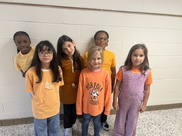 Orange shirts on kids