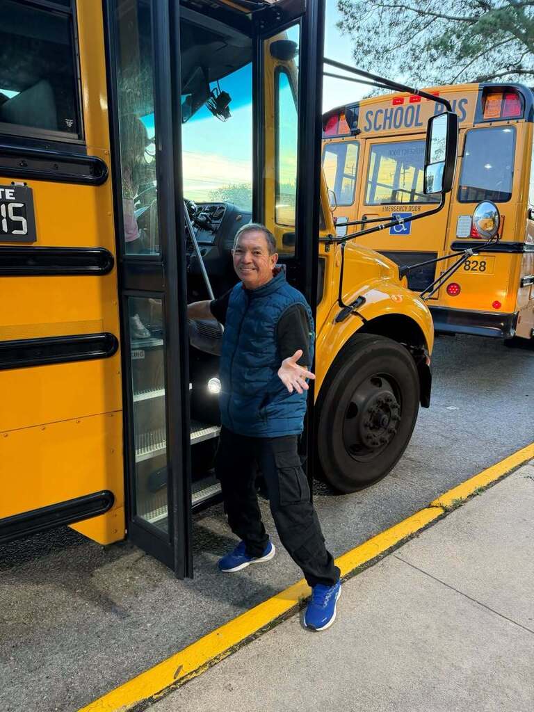 Bus drivers smile on Bus Appreciation Day