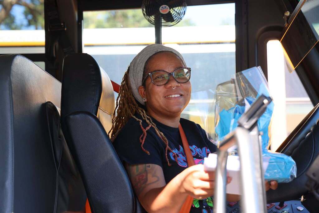 Bus drivers smile on Bus Appreciation Day