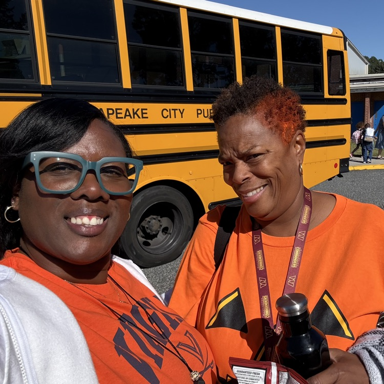staff and students wearing orange for unity day