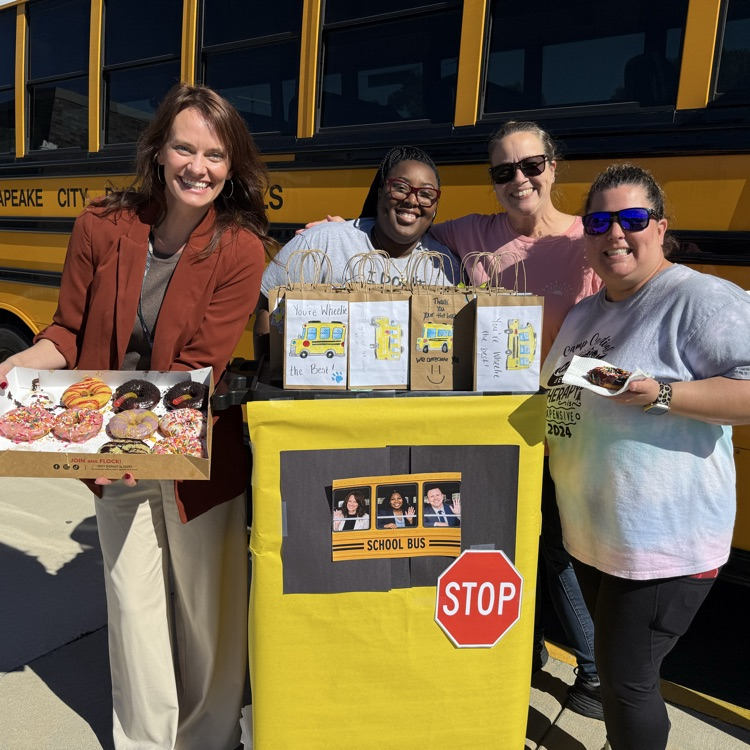 administrator and bus driver celebrating bus driver appreciation day