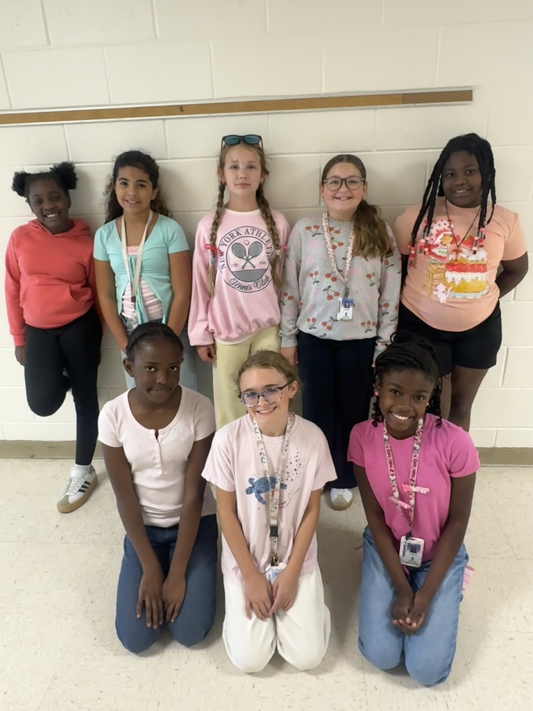 Students wearing pink
