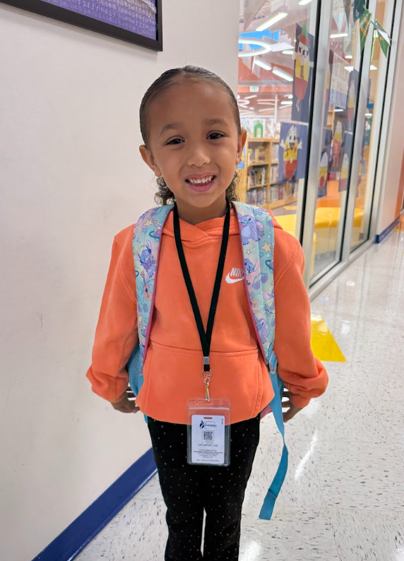Student proudly wearing orange for unity day!