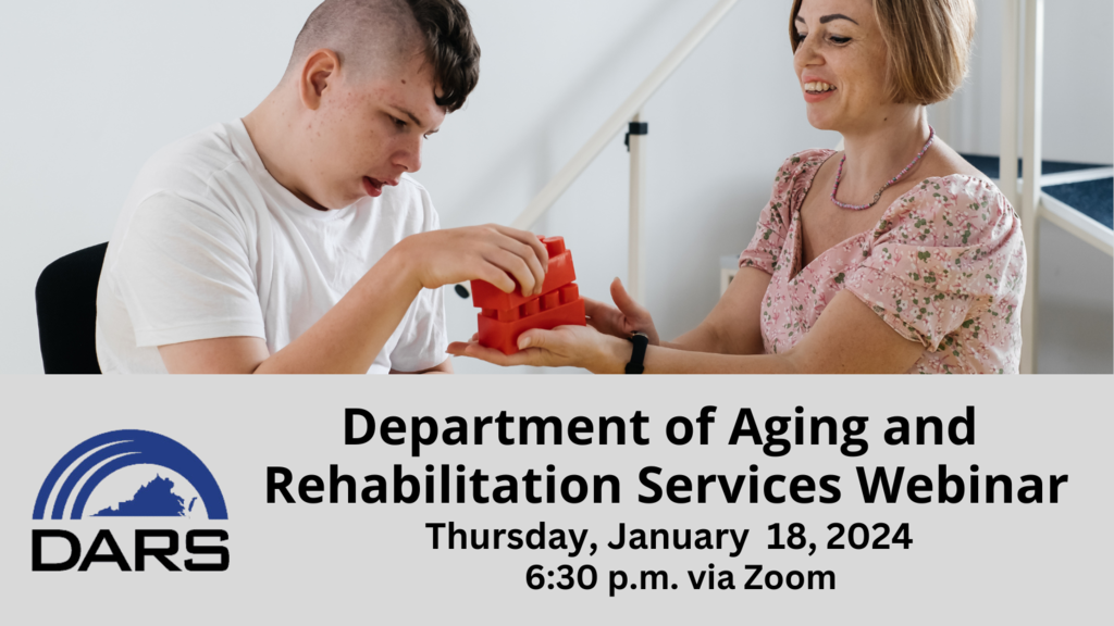 Department of Aging and Rehabilitation Services Webinar - Thursday Jan. 18