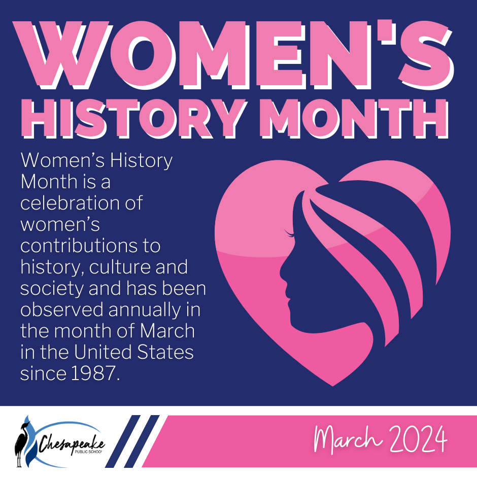 Women's History Month. March 2024. Women's History Month is a celebration of women's contributions to history, culture and society and has been observed annually in the month of March in the United States since 1987.