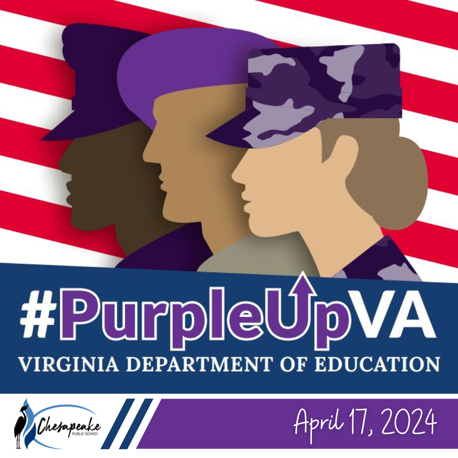 #PurpleUpVA Virginia Department of Education April 17, 2024