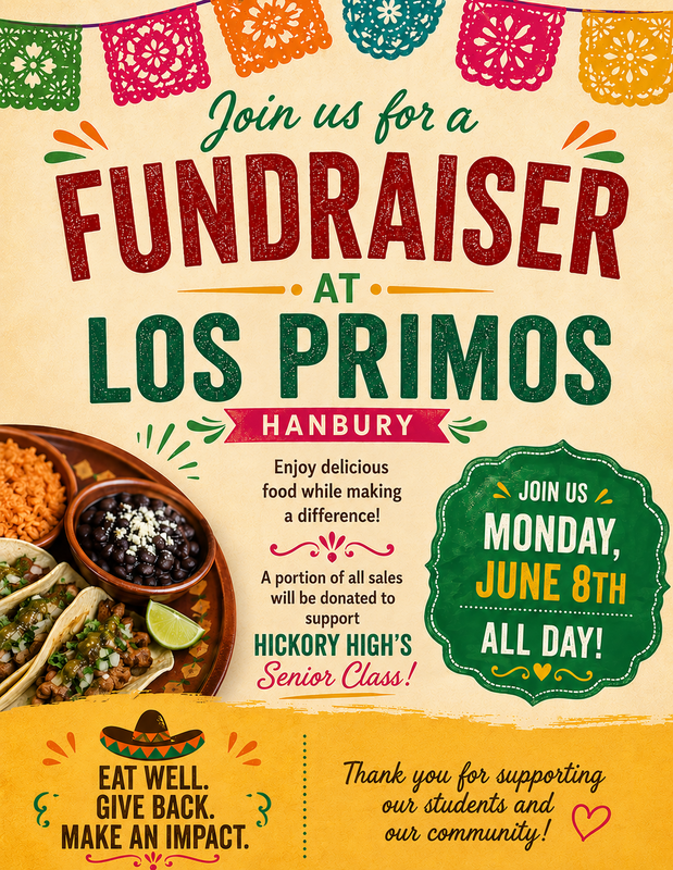 Join us for a fundraiser at Los Primos Hanbury Decorative Image