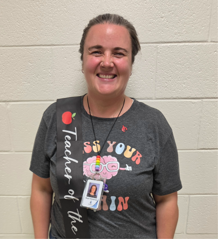teacher of the year smiling