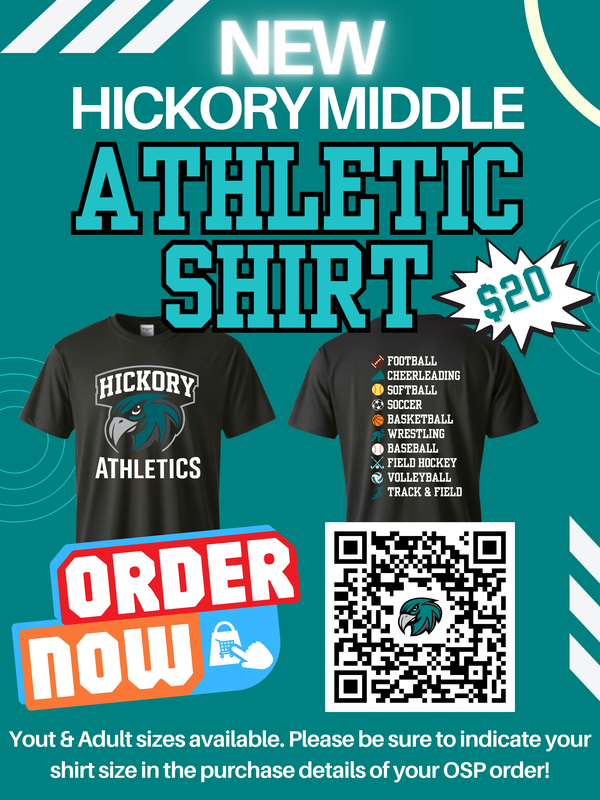 New Hickory Middle Athletic Shirt: Order Now