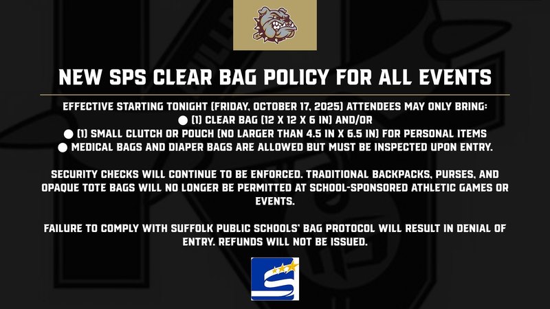 SPS Bag Policy