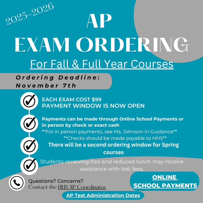 AP Exam Ordering