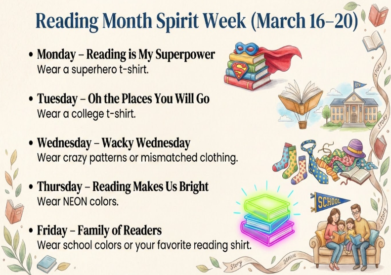 Reading Month Spirit week