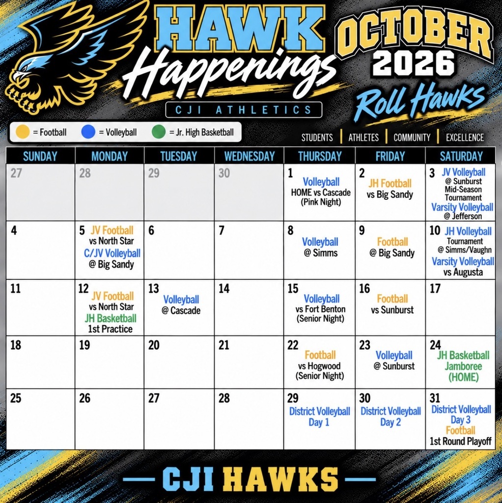 Oct Hawks Happenings