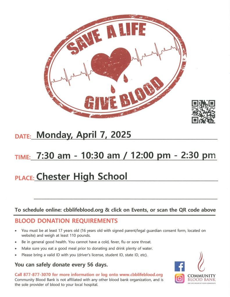 Blood Drive April 7th