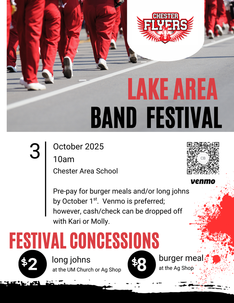 2025 Lake Area Band Festival Flyer