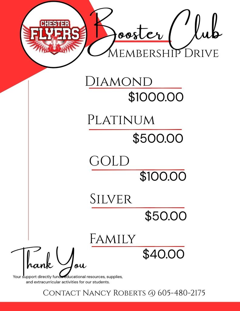 Booster Club Membership Drive