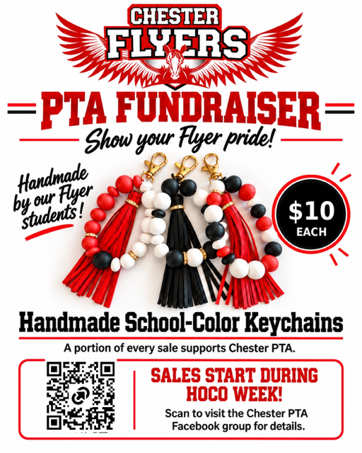 Chester Area PTA keychains sale