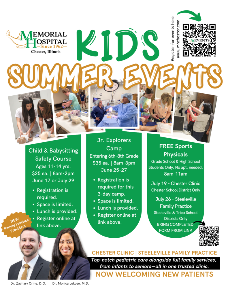 Memorial Hospital Kids Summer Events