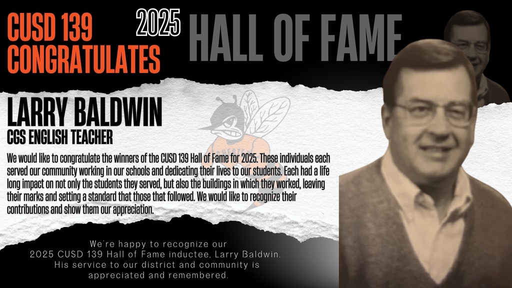 CUSD Hall of Fame Inductee - Larry Baldwin