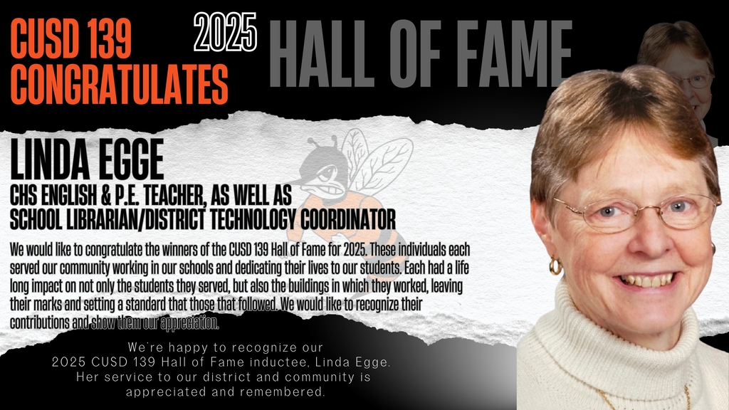 CUSD Hall of Fame Inductee - Linda Egge
