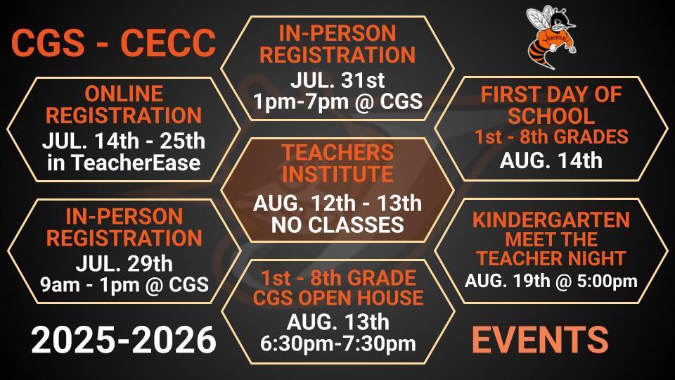 CGS Start of Year Info 1