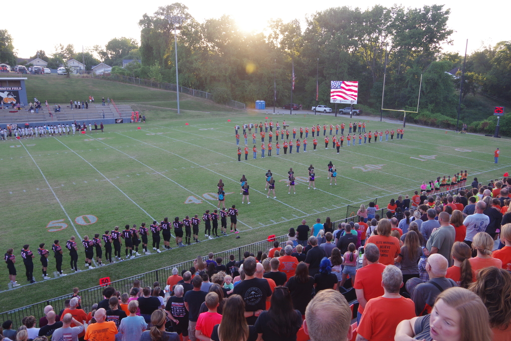 PHOTO 6 CHS FB Game 1 Moment of silence