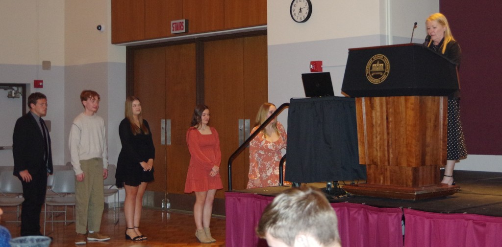 PHOTO 6 SISHSA Honorees await as Robin Barton introduces them