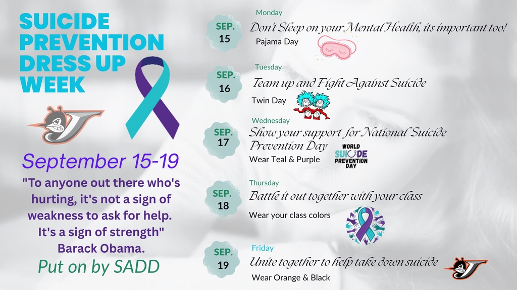 CHS SADD Suicide Prevention Week