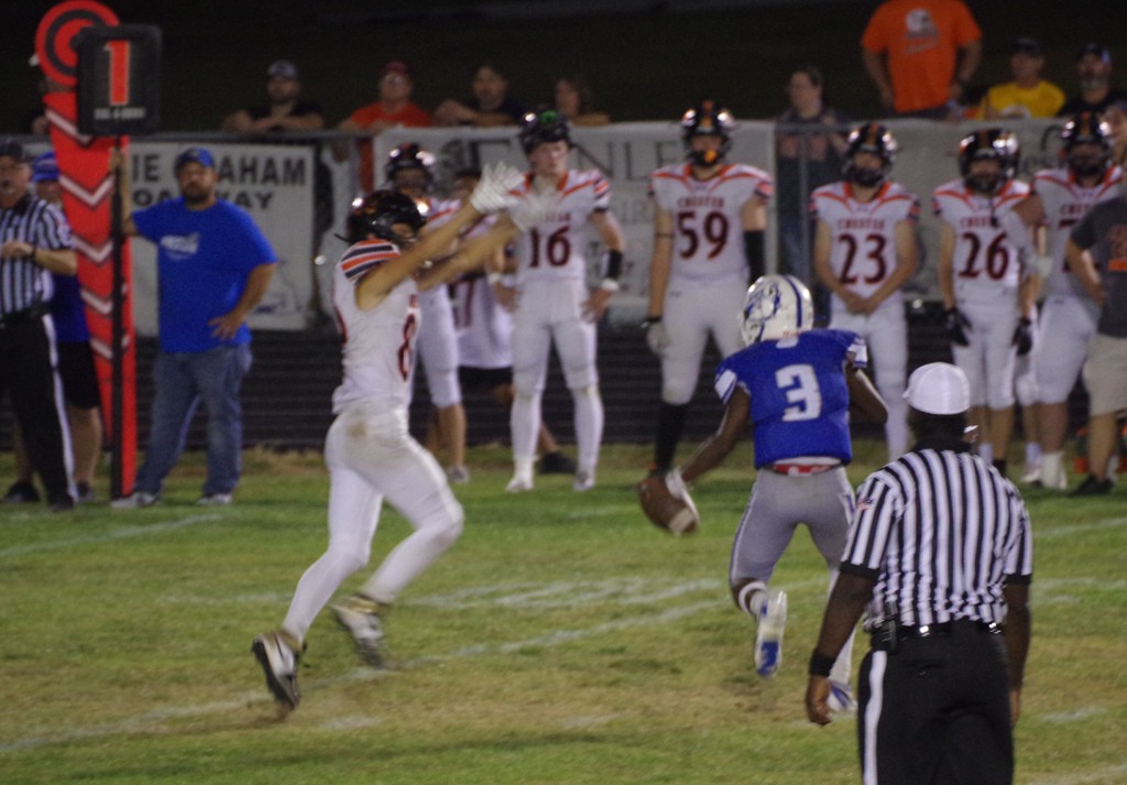 PHOTO 1 FB at Sparta McCartney blocks pass