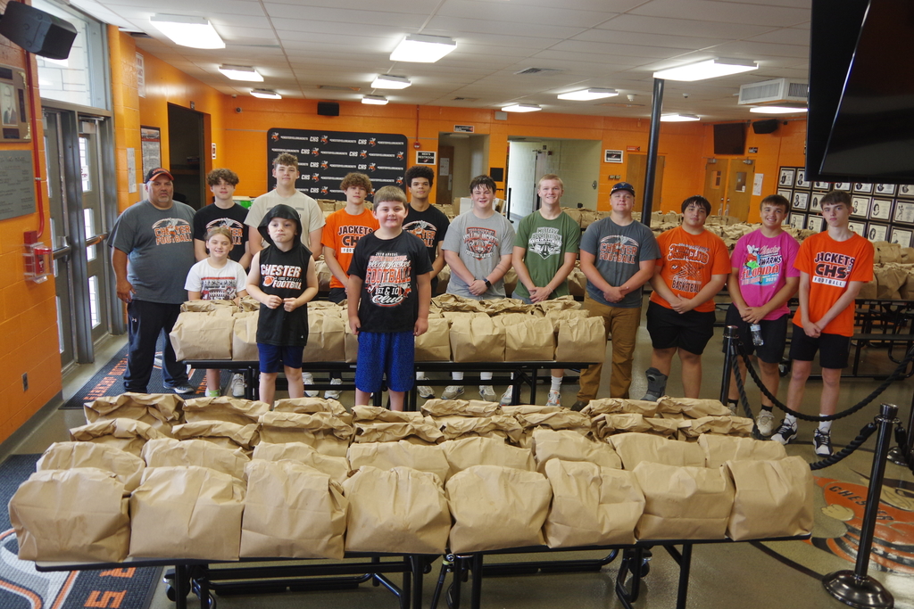 Photo 2 FOOD Program Football Team Volunteers