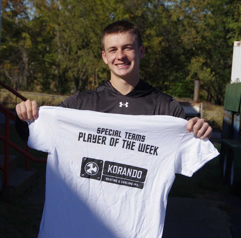 PHOTO 1 FB Player of the Week SPECIAL TEAMS Alex Blechle