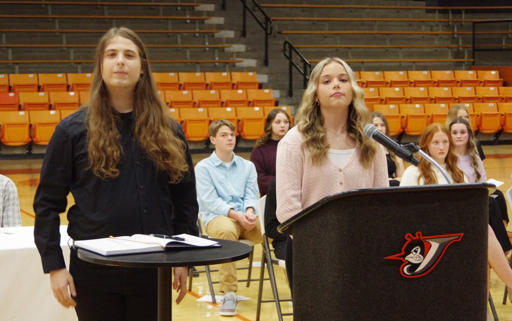 Photo 8 NHS Inductee Lexi Davis and Camryn Wolff